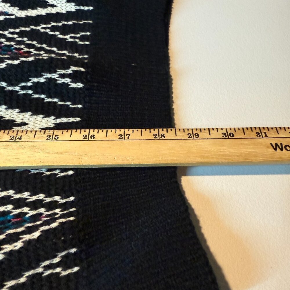 McGregor Men L Sweater Crew Neck Diamond Chevron Abstract Knit Stretch Vintage - Picture 6 of 7
